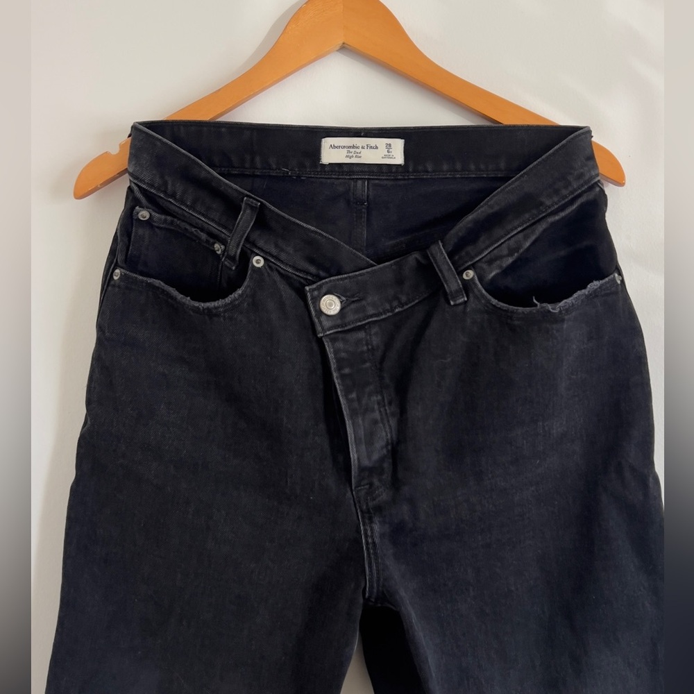 Abercrombie & Fitch Criss Cross Black Jeans